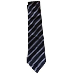 Donald J Trump Signature Collection Tie Blue Striped Silk Neck Tie Business